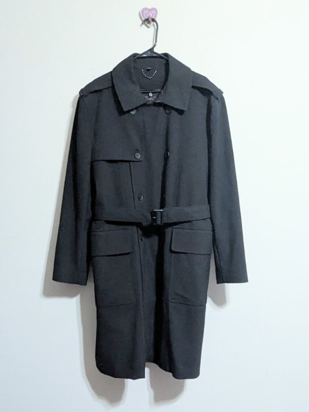 American Airlines  Double Breasted Trench Coat Men's size XL